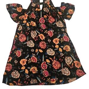 Lily Rose Women's Off The Shoulder Floral Mini Dress / Long Top Size XL